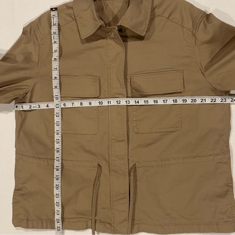 Claire Waight Keller Military Casual Uniqlo Cotton Blend Jacket Beige Size XL - Picture 8 of 8
